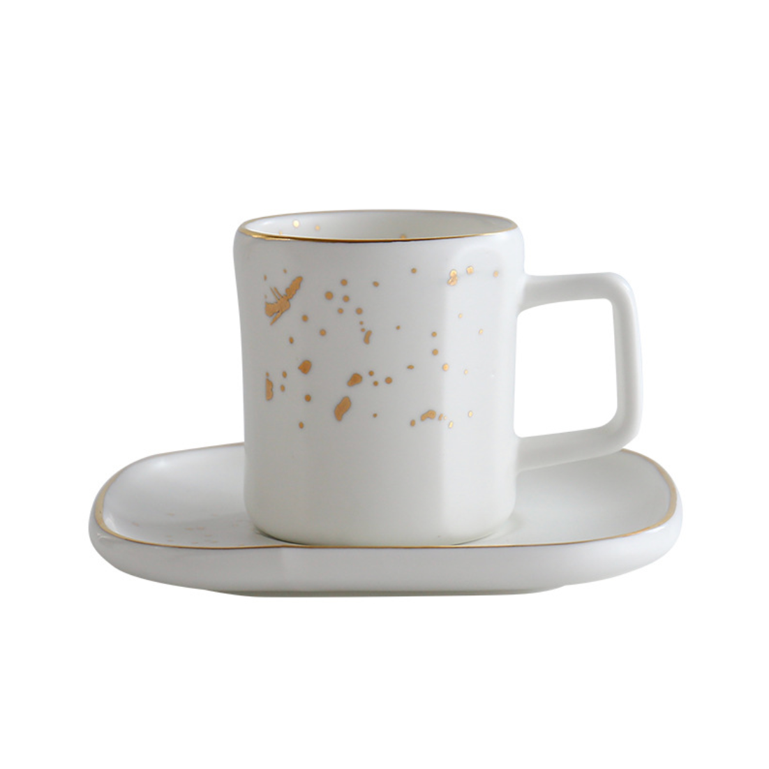 Cara White Cup and Saucer Nestasia
