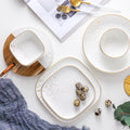 Cara White Salad Plate Nestasia