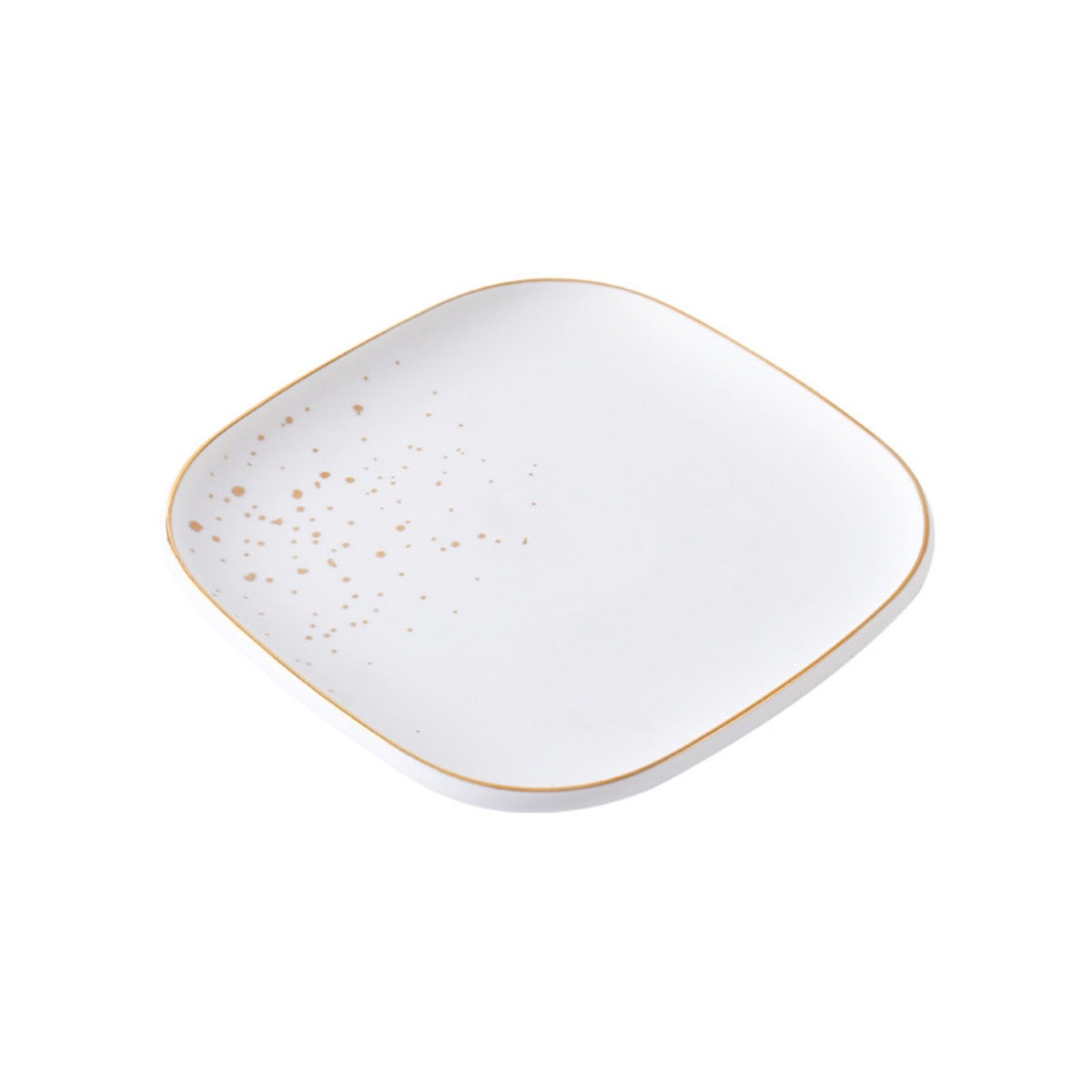 Cara White Salad Plate Nestasia