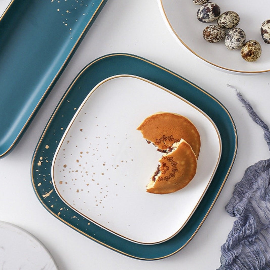 Cara White Salad Plate Nestasia