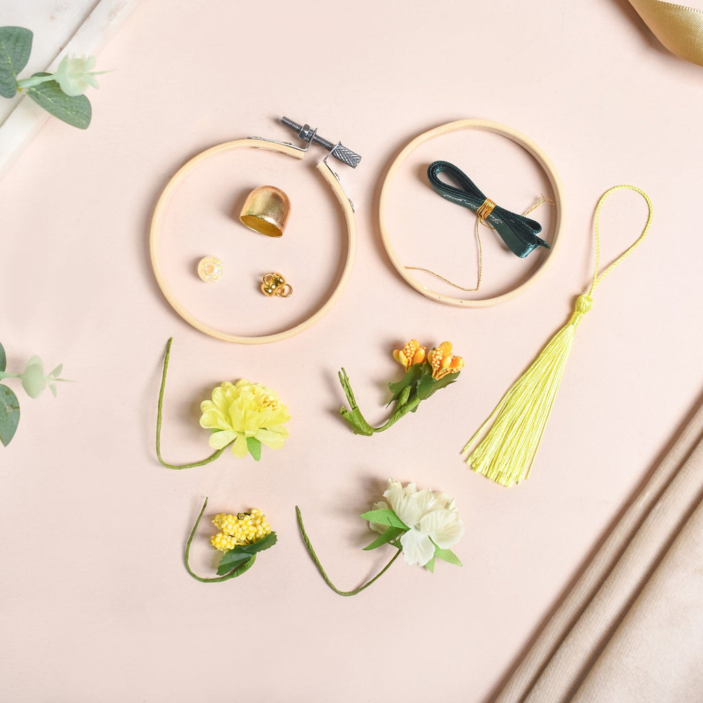 DIY Flower Car Charm For Rearview Mirror Nestasia