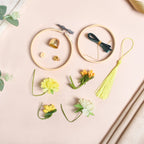 DIY Flower Car Charm For Rearview Mirror Nestasia