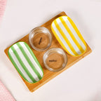 Carnival Stripe Serving Platter Set Of 5 Nestasia