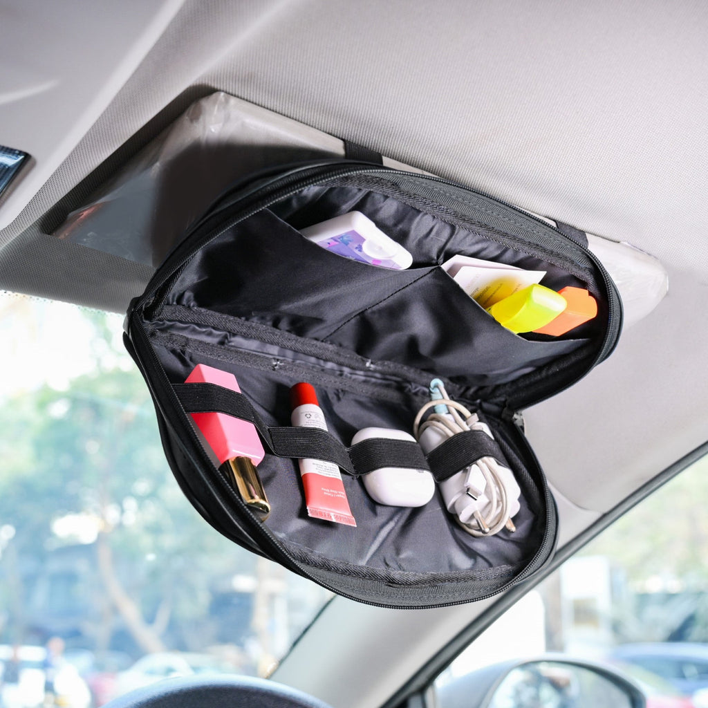 Car Visor Organizer Black Nestasia