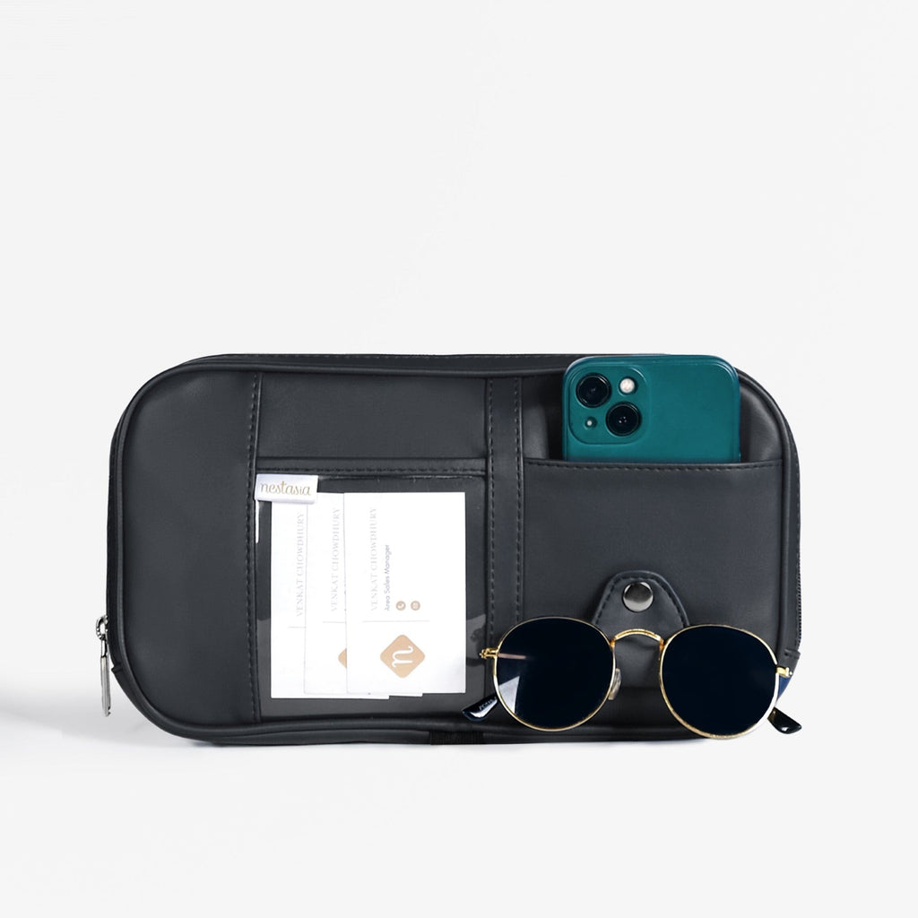 Car Visor Organizer Black Nestasia