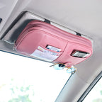 Vegan Leather Large Capacity Car Visor Organizer Nestasia