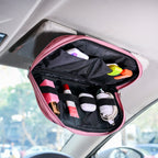 Vegan Leather Large Capacity Car Visor Organizer Nestasia