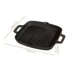 Cast Iron Grilling Pan With Side Handles Nestasia