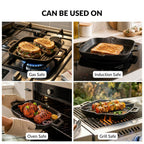 Cast Iron Grilling Pan With Side Handles Nestasia