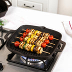 Cast Iron Grilling Pan With Side Handles Nestasia