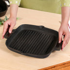 Cast Iron Grilling Pan With Side Handles Nestasia