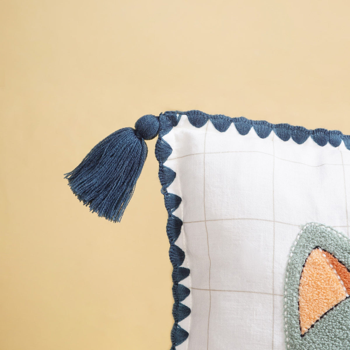 Cat Embroidered Kids Cushion Cover 42x42cm Nestasia