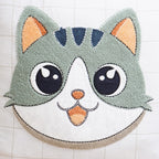 Cat Embroidered Kids Cushion Cover 42x42cm Nestasia