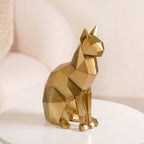 Cat Sculpture Gold For Home Decor Nestasia