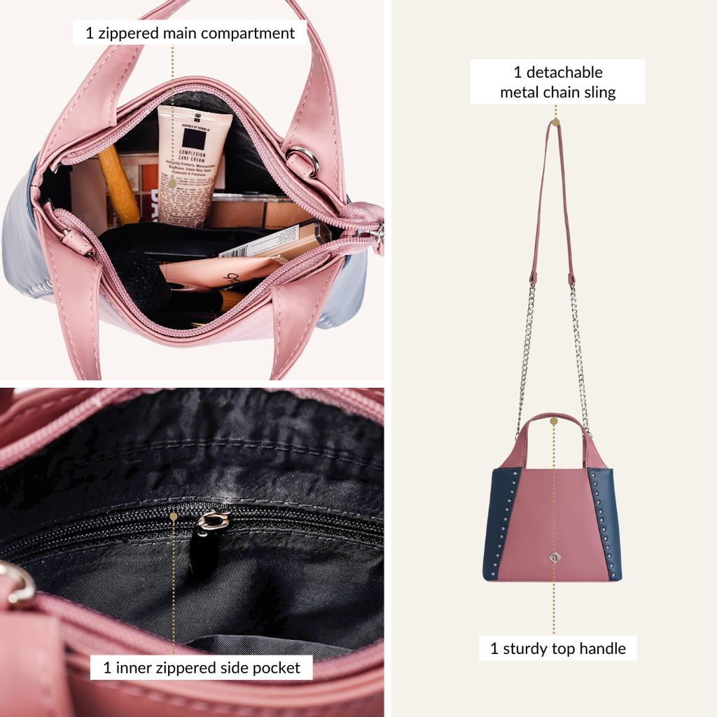 Celestia Chic Handbag With Detachable Sling Nestasia