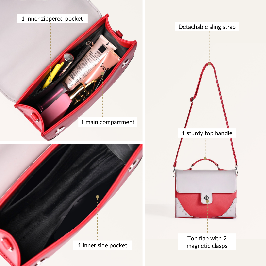 Celestia Satchel With Detachable Strap Nestasia
