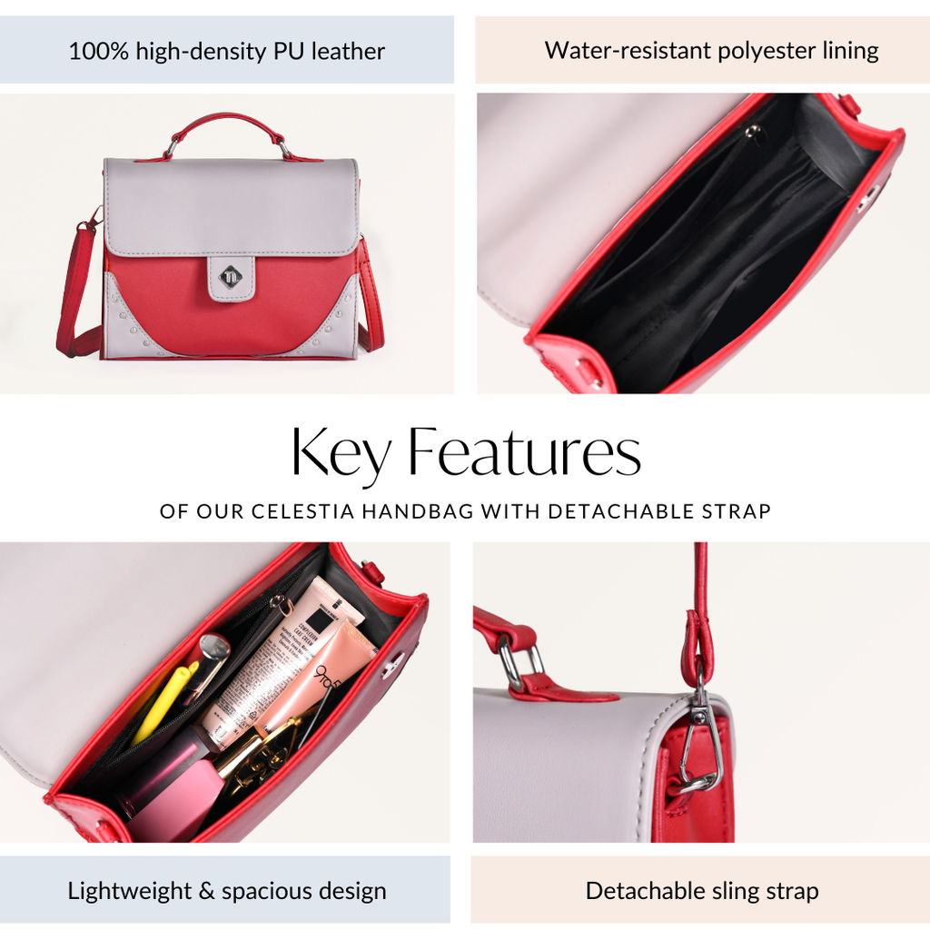 Celestia Satchel With Detachable Strap Nestasia