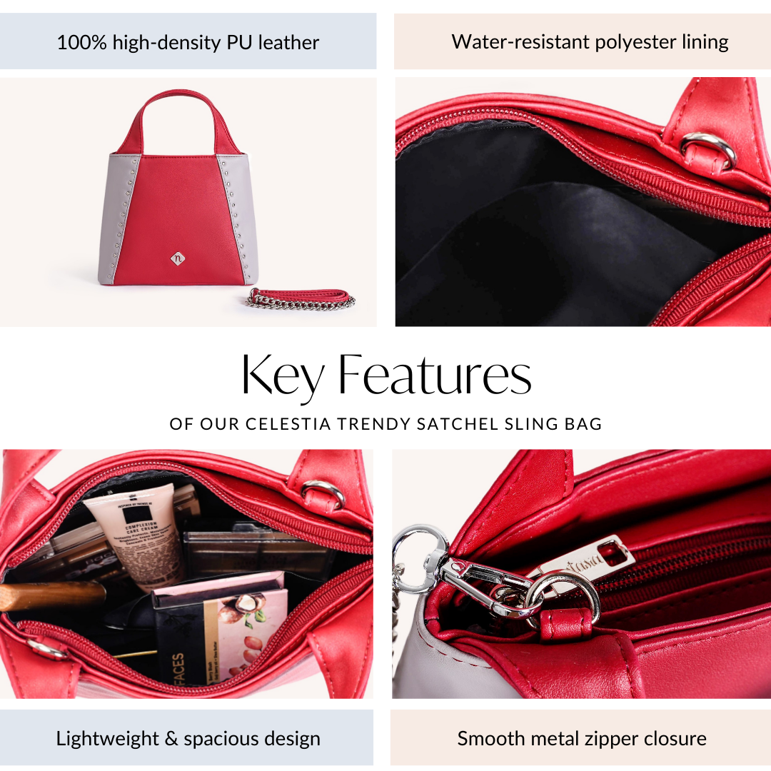 Celestia Trendy Satchel Sling Bag Nestasia