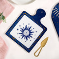 Celeste Sun Moon Cheeseboard With Knife Set Of 2 Nestasia