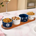 Celestial Charm Serving Platter With Bowls Set Of 5 Nestasia