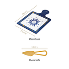 Celeste Sun Moon Cheeseboard With Knife Set Of 2 Nestasia