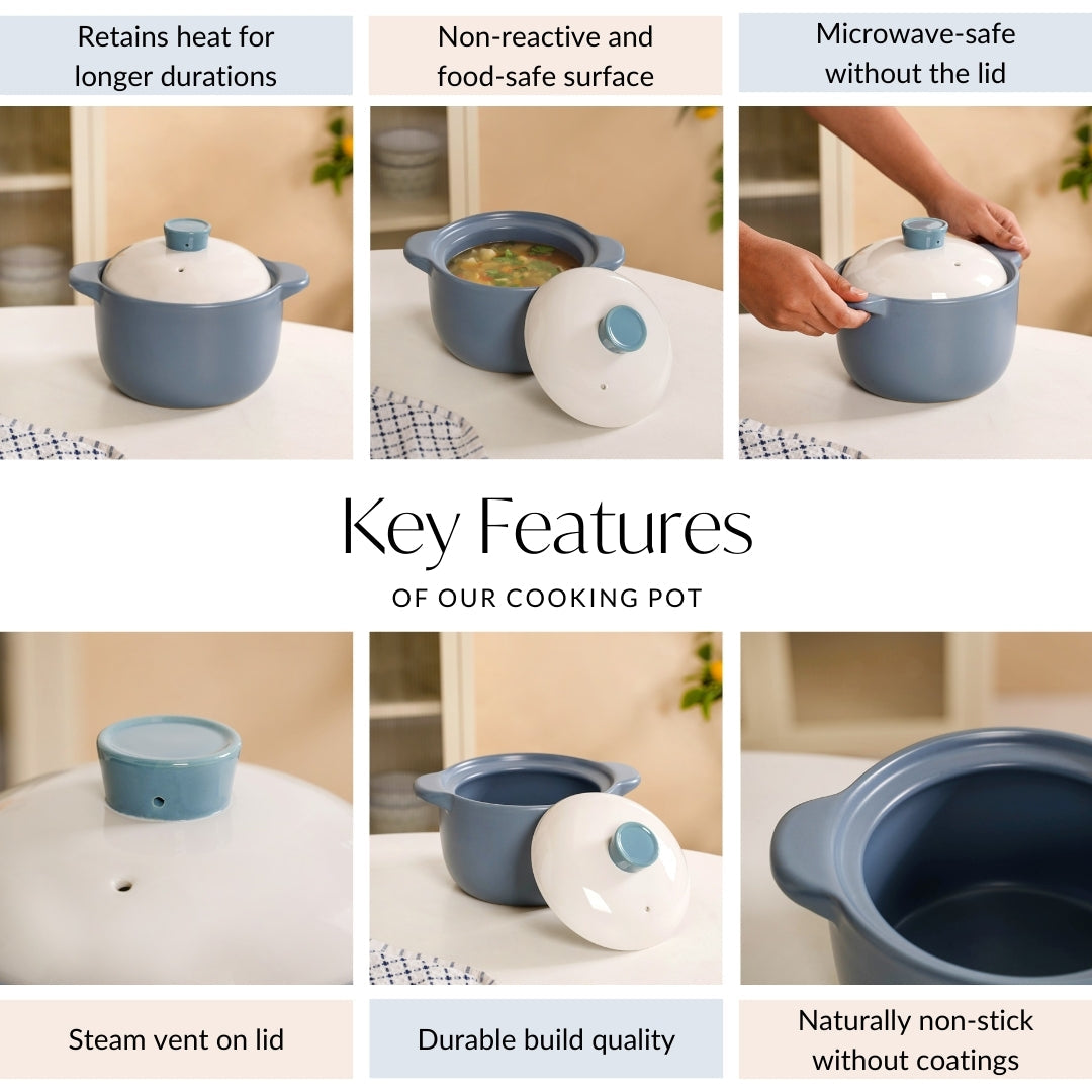 KindlePot Ceramic Cooking Dish 1700ml Nestasia