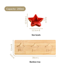 Ceramic Star Bowls Platter Set Of 4 Nestasia
