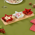 Ceramic Star Bowls Platter Set Of 4 Nestasia