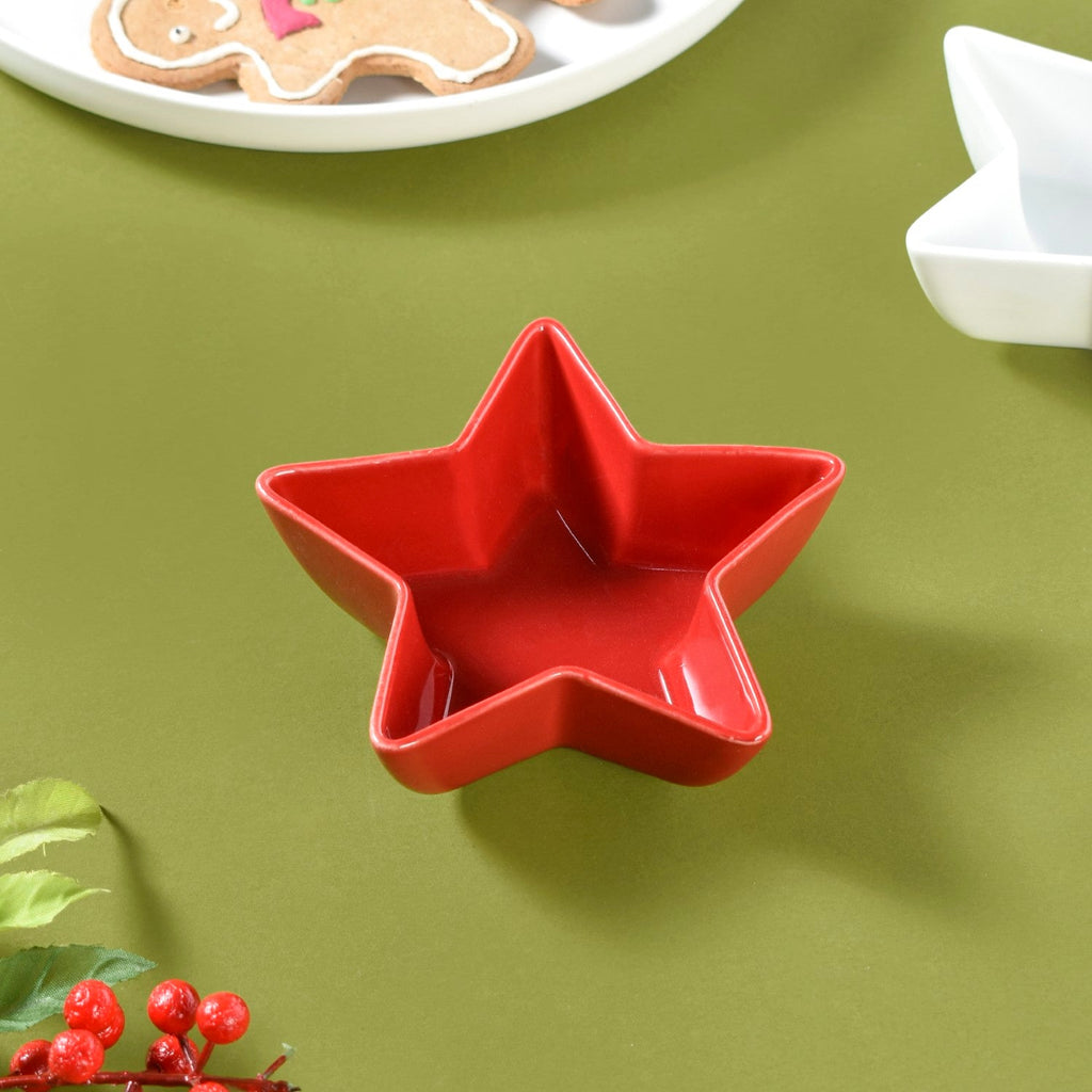 Ceramic Star Bowls Platter Set Of 4 Nestasia