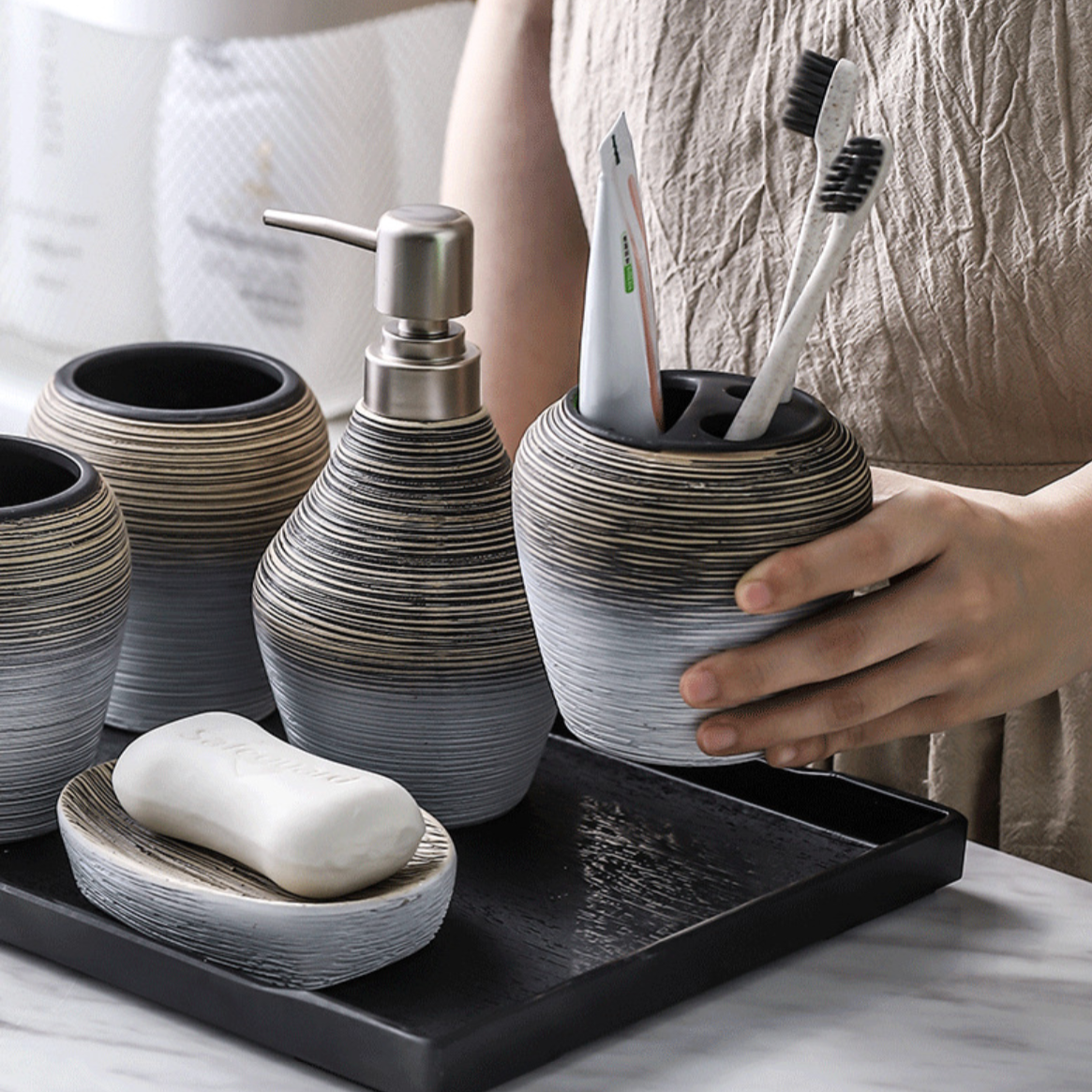 Bathroom Set Complete Nestasia