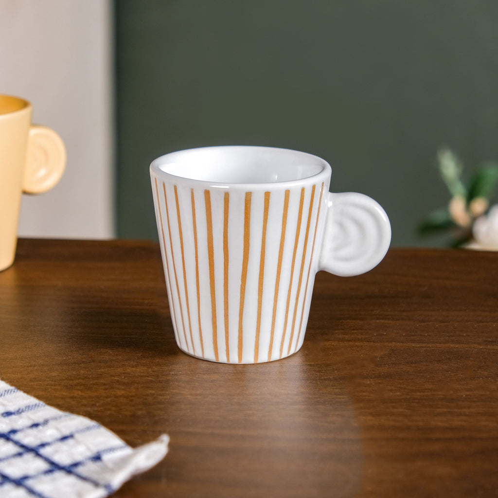 Ceramic Espresso Coffee Cup Set Of 4 100ml Nestasia