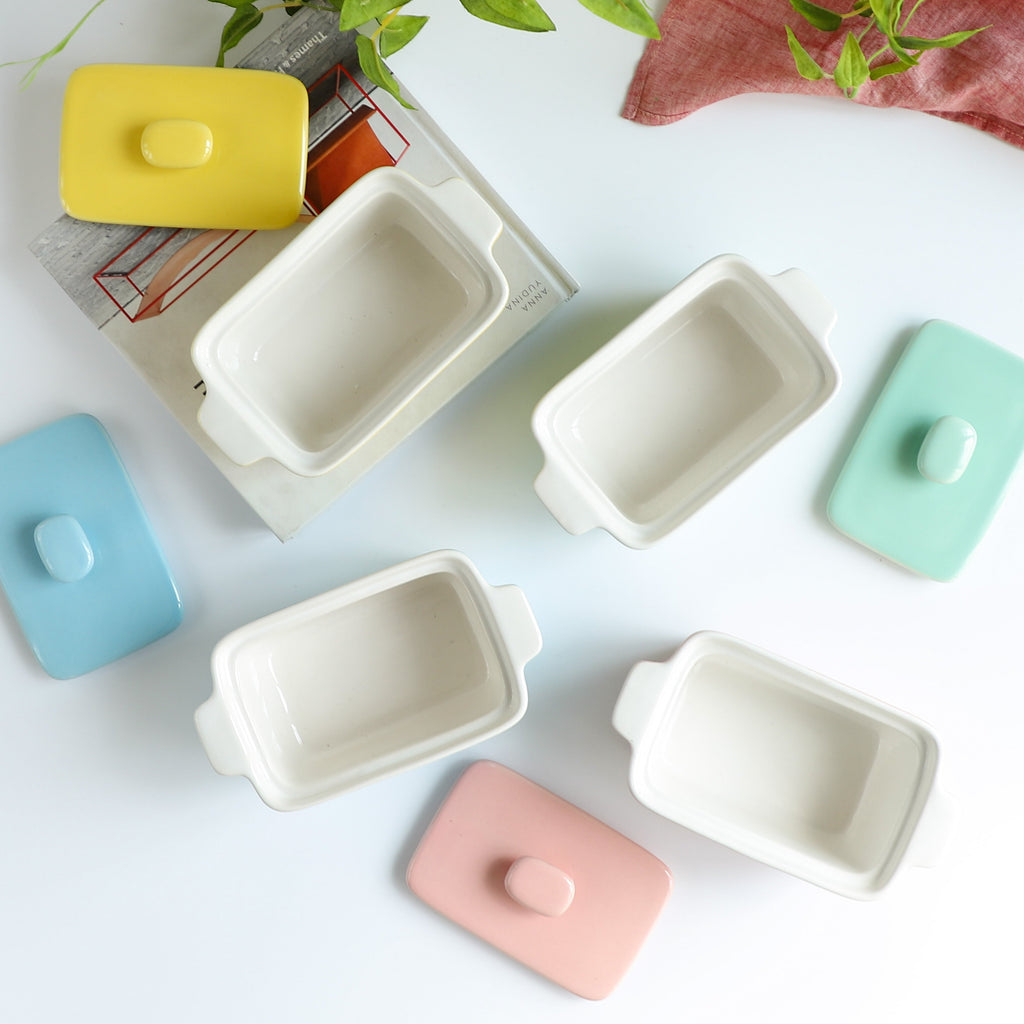 Ceramic Pastel Bowl- Rectangle Nestasia