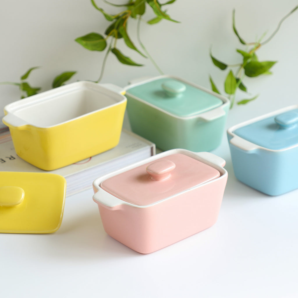 Ceramic Pastel Bowl- Rectangle Nestasia