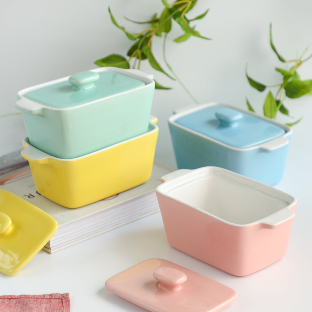 Ceramic Pastel Bowl- Rectangle Nestasia