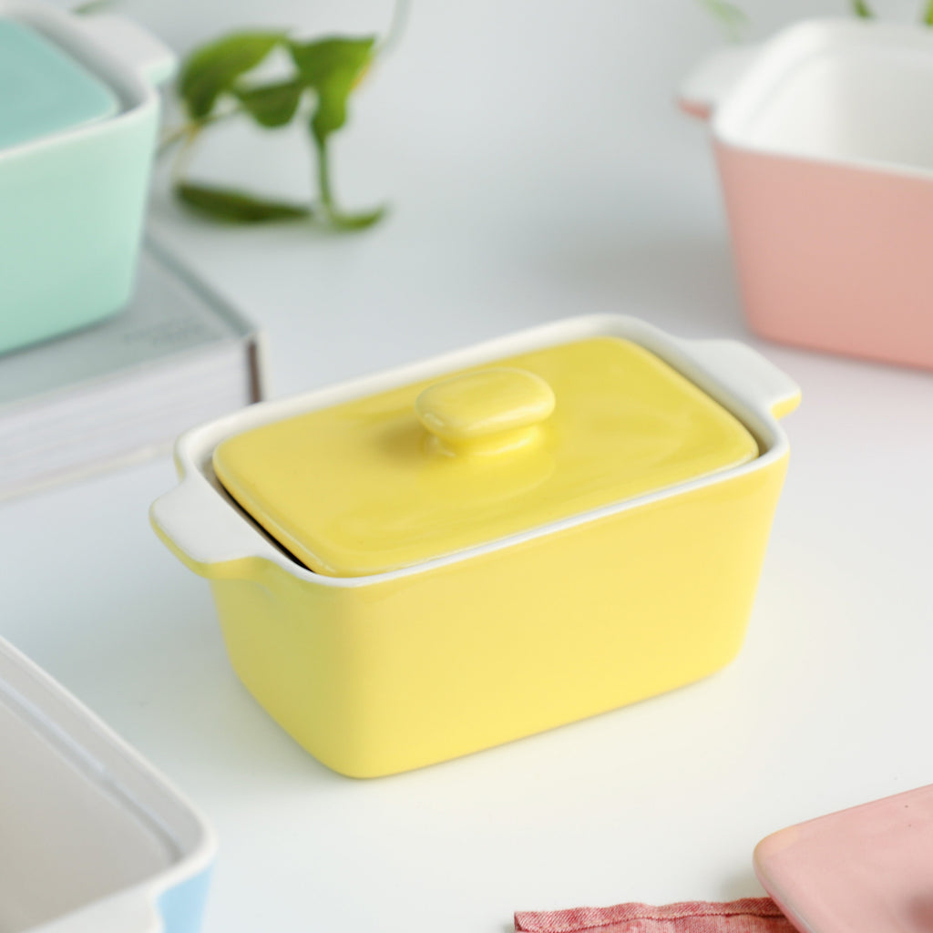 Ceramic Pastel Bowl- Rectangle Nestasia
