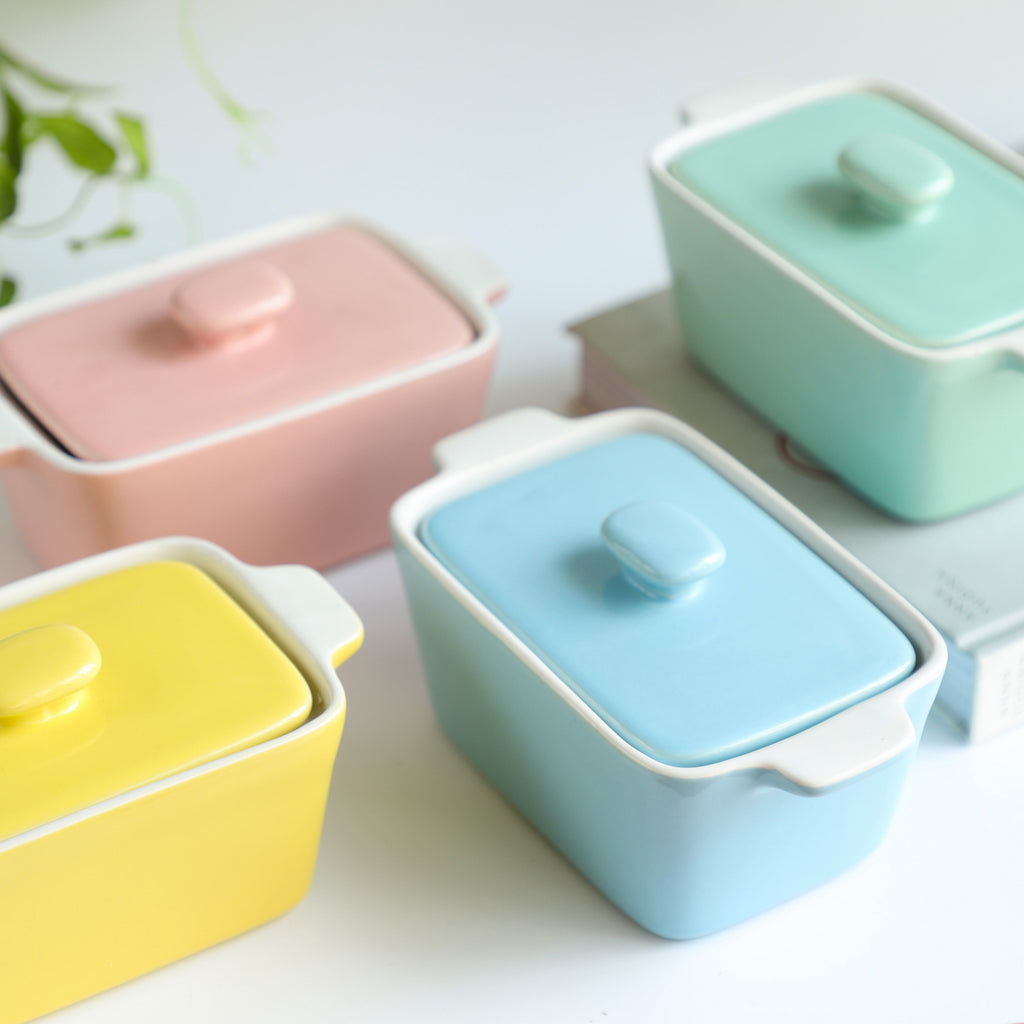 Ceramic Pastel Bowl- Rectangle Nestasia