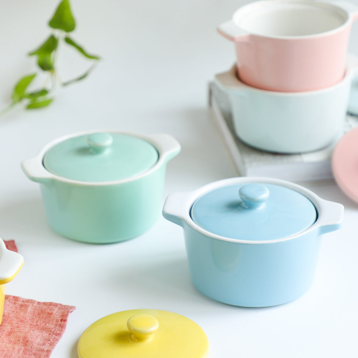 Ceramic Pastel Bowl- Round Nestasia