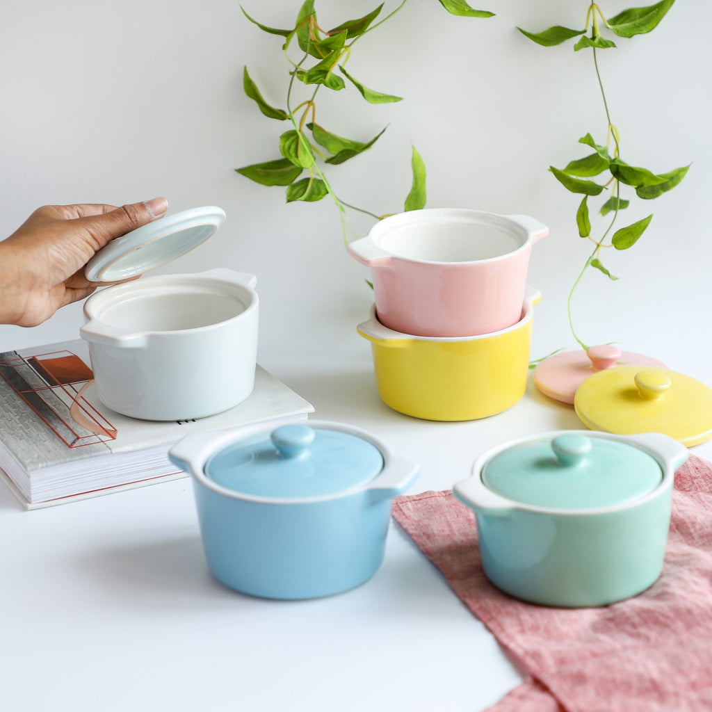 Ceramic Pastel Bowl- Round Nestasia