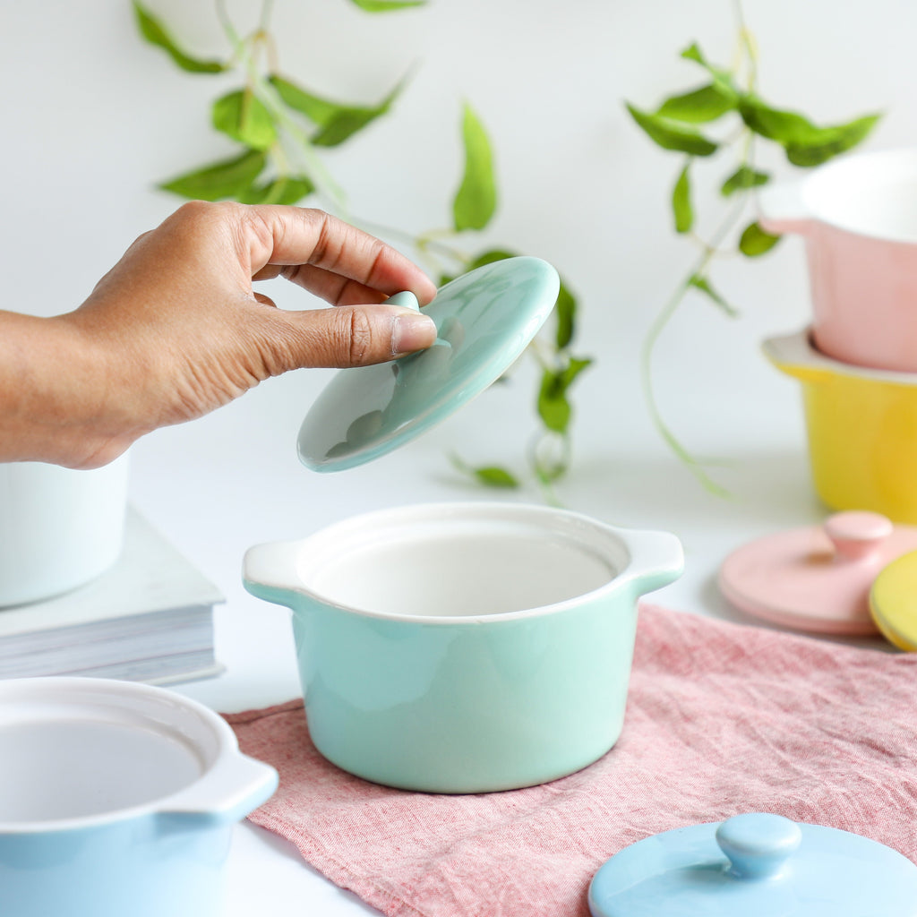 Ceramic Pastel Bowl- Round Nestasia
