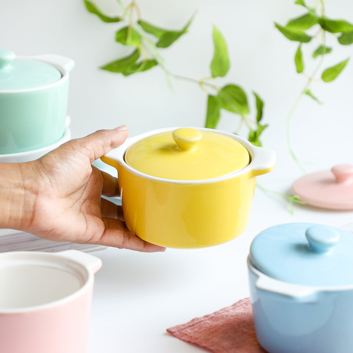 Ceramic Pastel Bowl- Round Nestasia