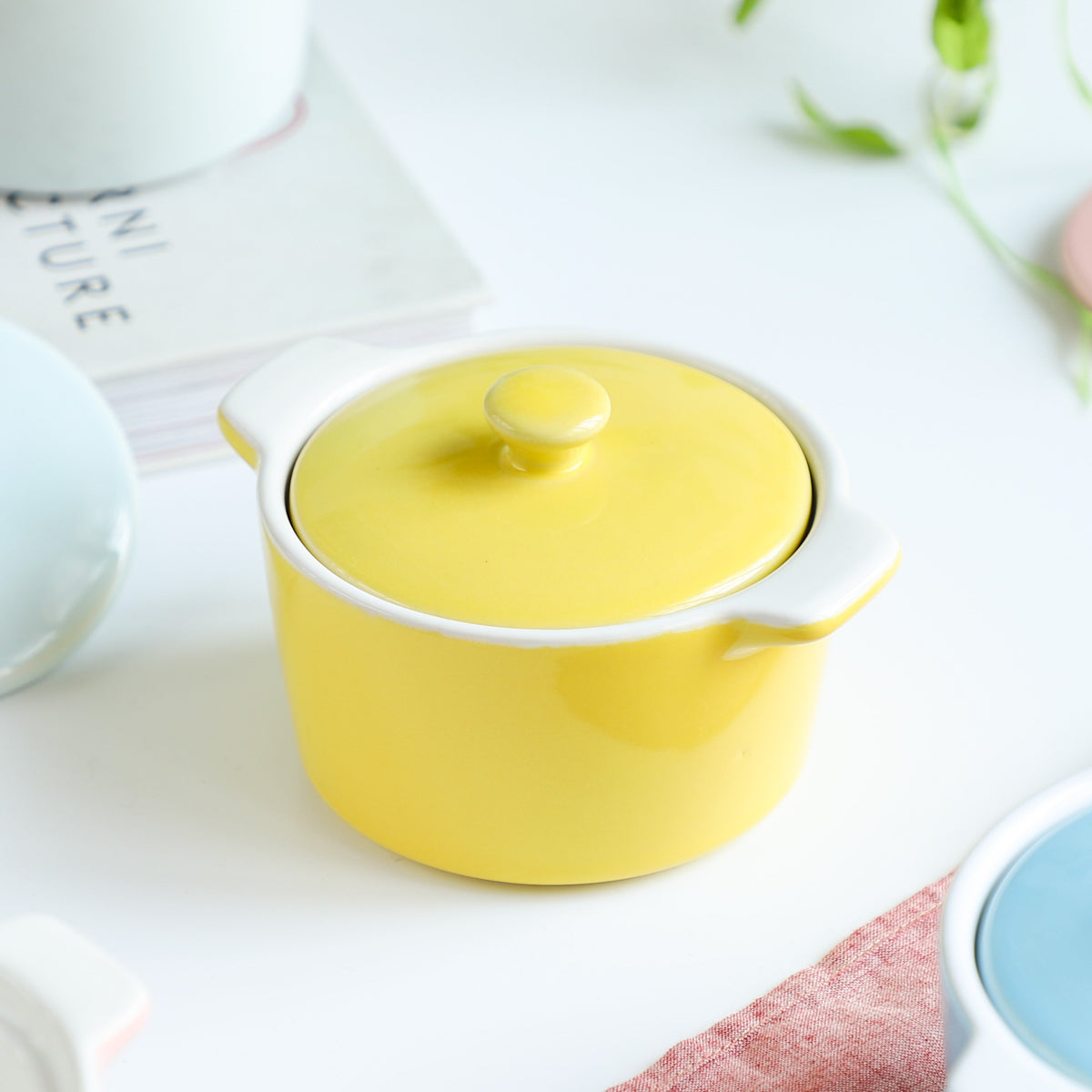 Ceramic Pastel Bowl- Round Nestasia