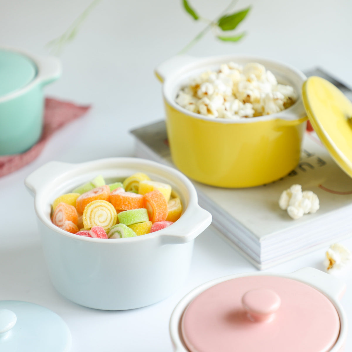 Ceramic Pastel Bowl- Round Nestasia
