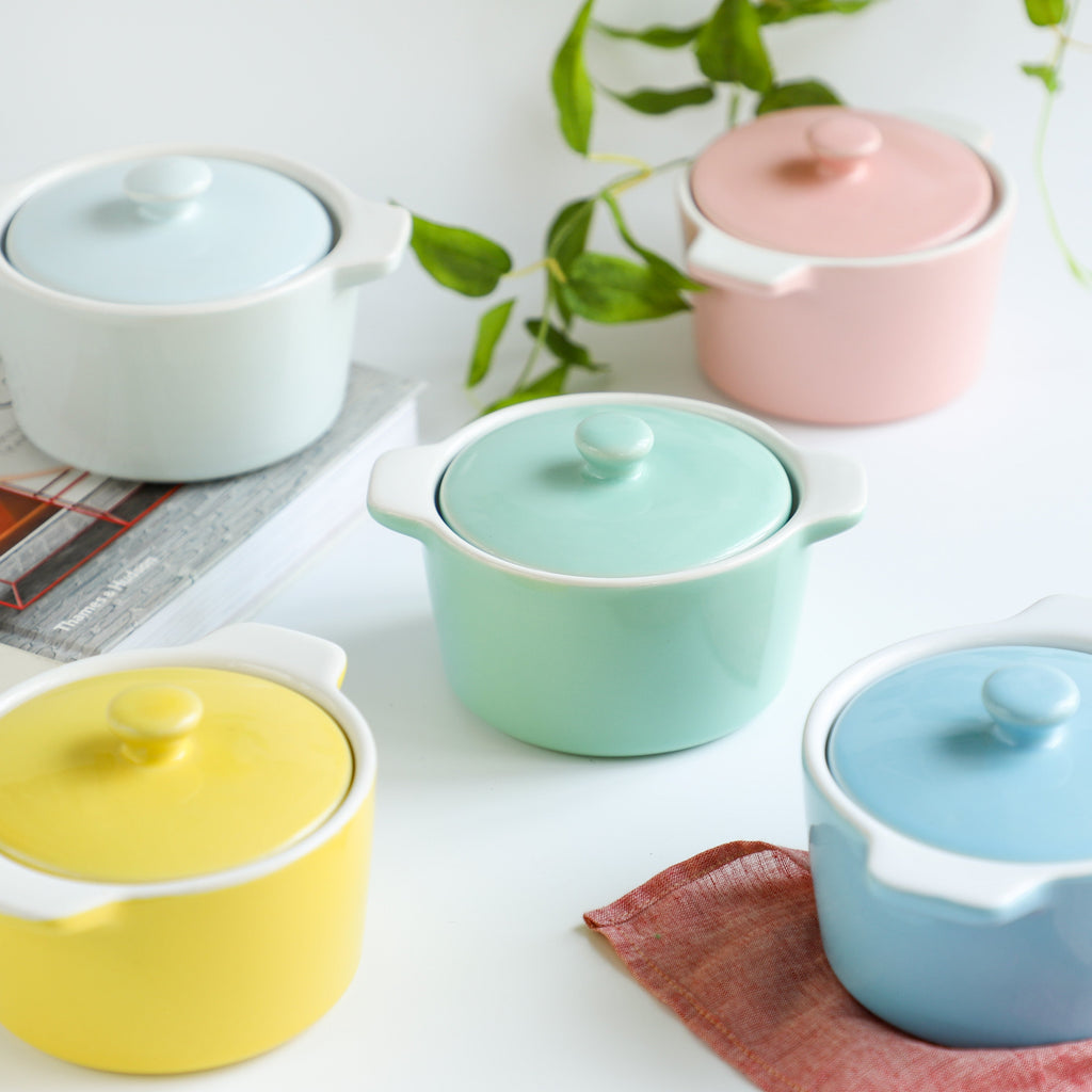 Ceramic Pastel Bowl- Round Nestasia