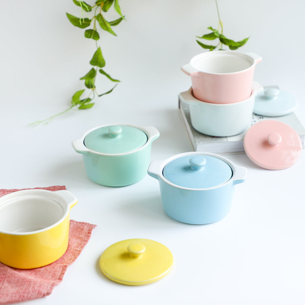 Ceramic Pastel Bowl- Round Nestasia