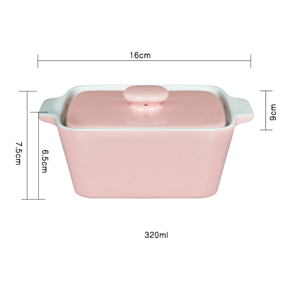 Ceramic Pastel Bowl- Rectangle Nestasia