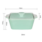Ceramic Pastel Bowl- Rectangle Nestasia