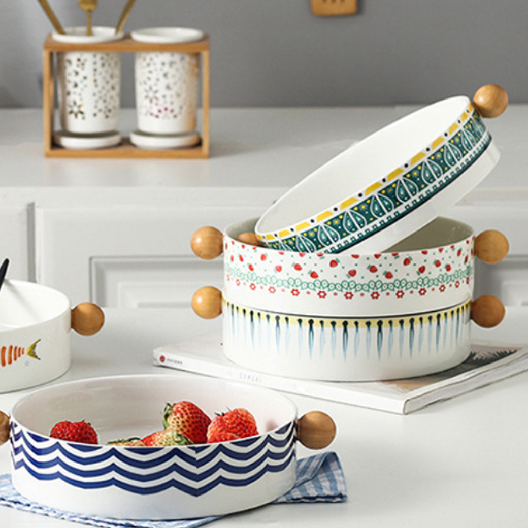 Ceramic Salad Bowl Nestasia