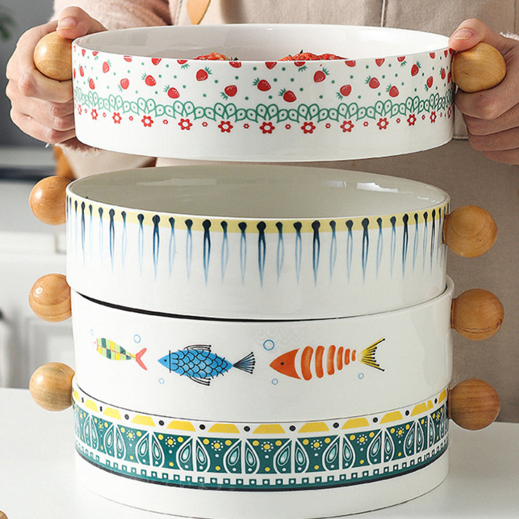 Ceramic Salad Bowl Nestasia