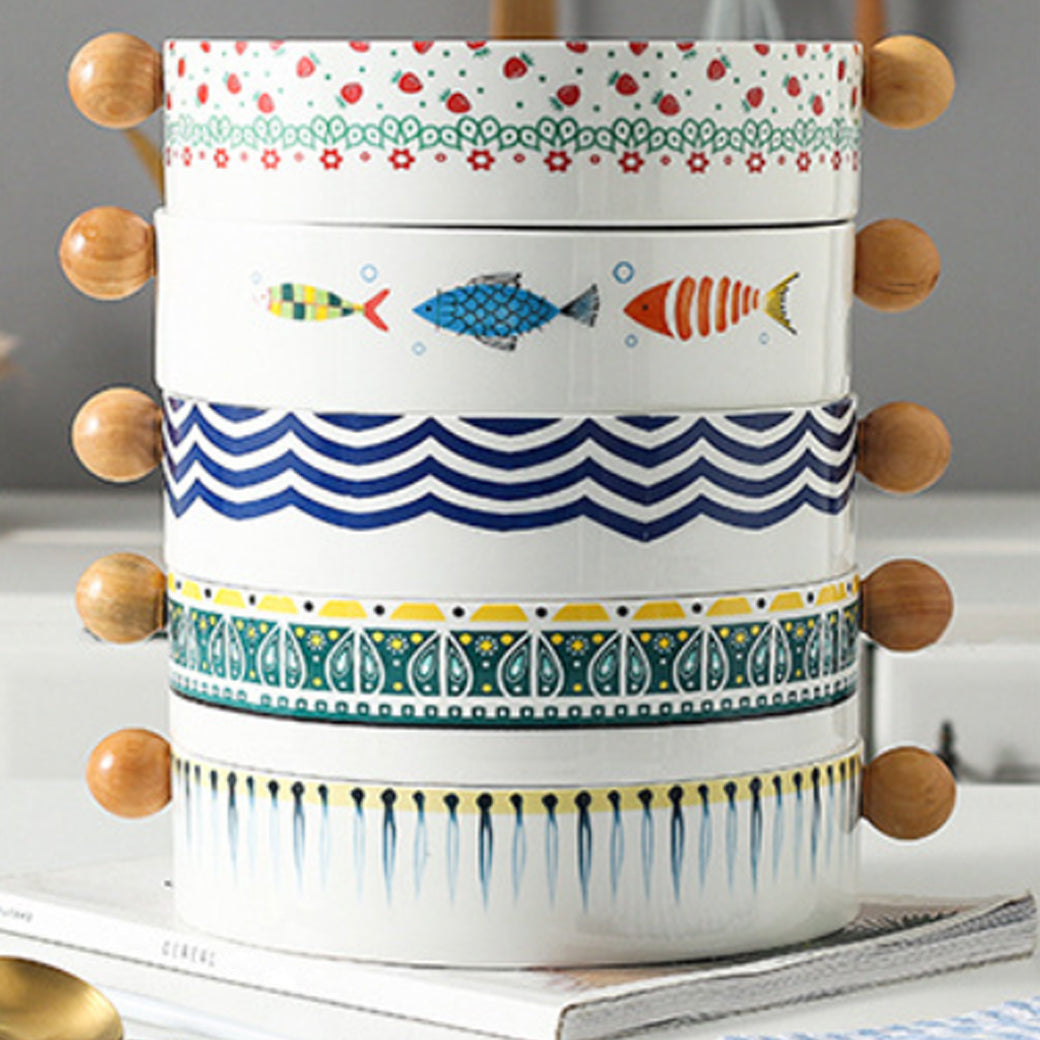 Ceramic Salad Bowl Nestasia