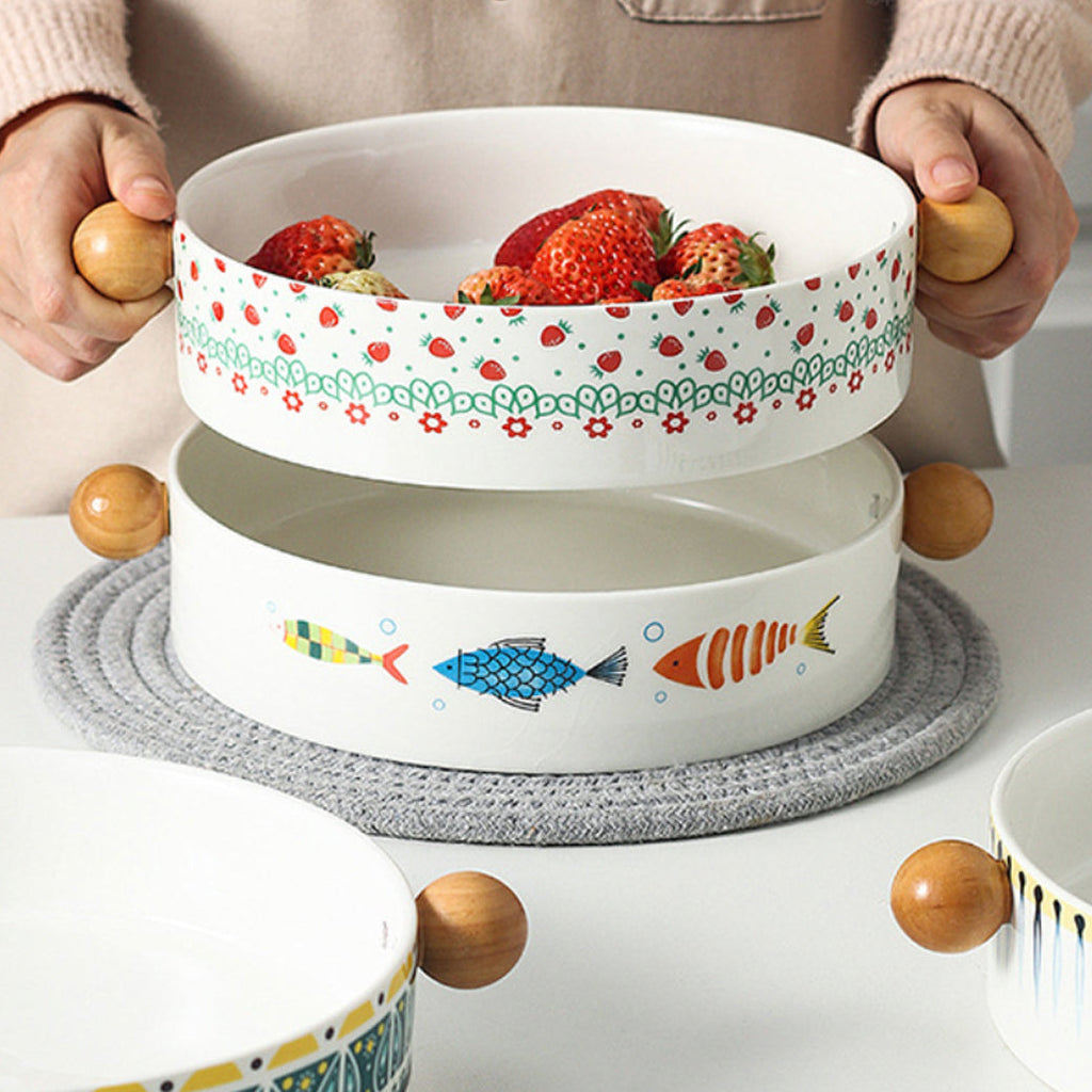 Ceramic Salad Bowl Nestasia